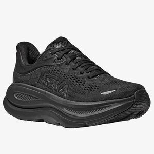 Mens Hoka Bondi 9 Running Shoes Black